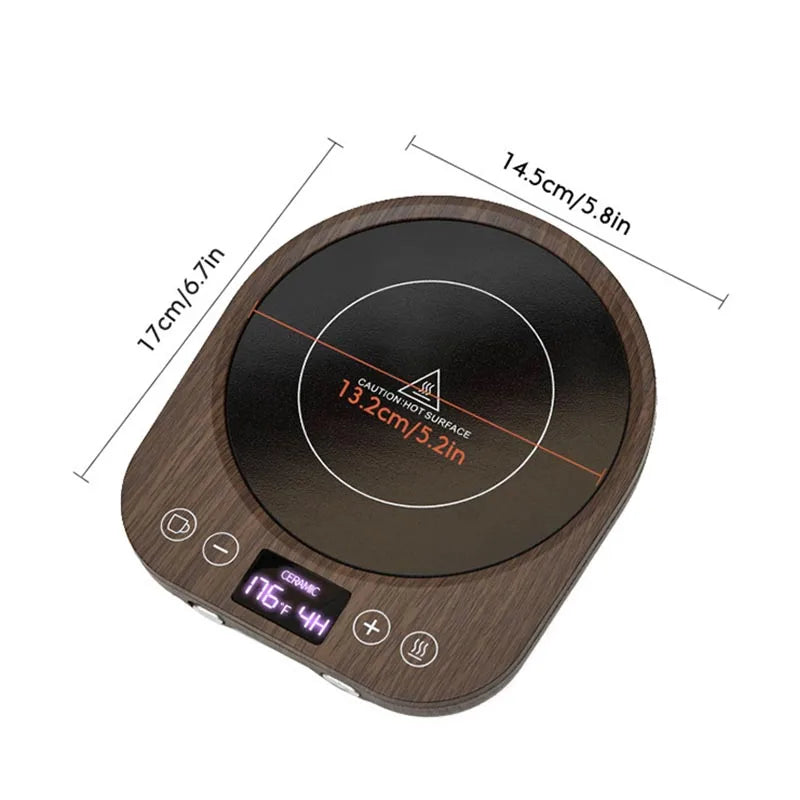 220V Cup Heater Mug Warmer Coffee Mug Heating Coaster Smart Thermostatic Electric Hot Plate Milk Tea Water Heating Pad Heater