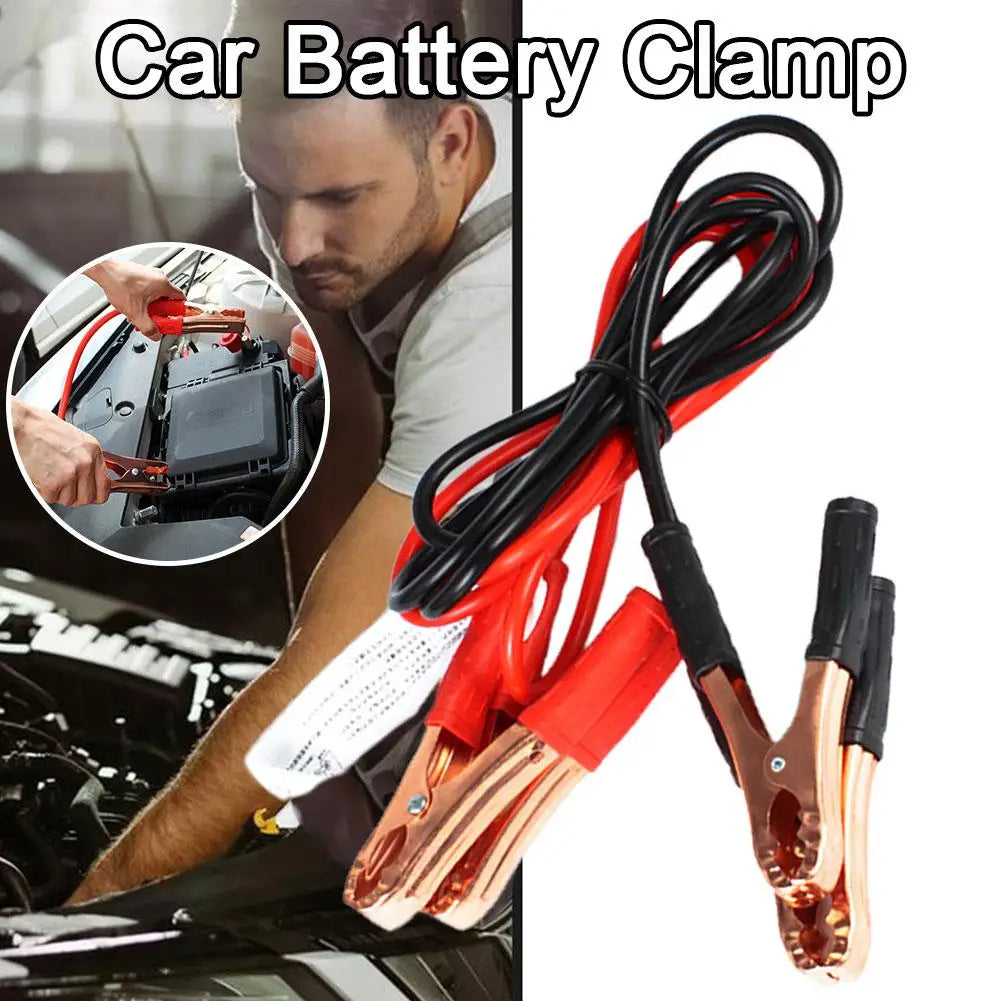 1.8m Car Emergency Power Start Cable Auto Battery Booster Jumper Power Wire Kit Accessories For Suv Van Rv Bu P1n3