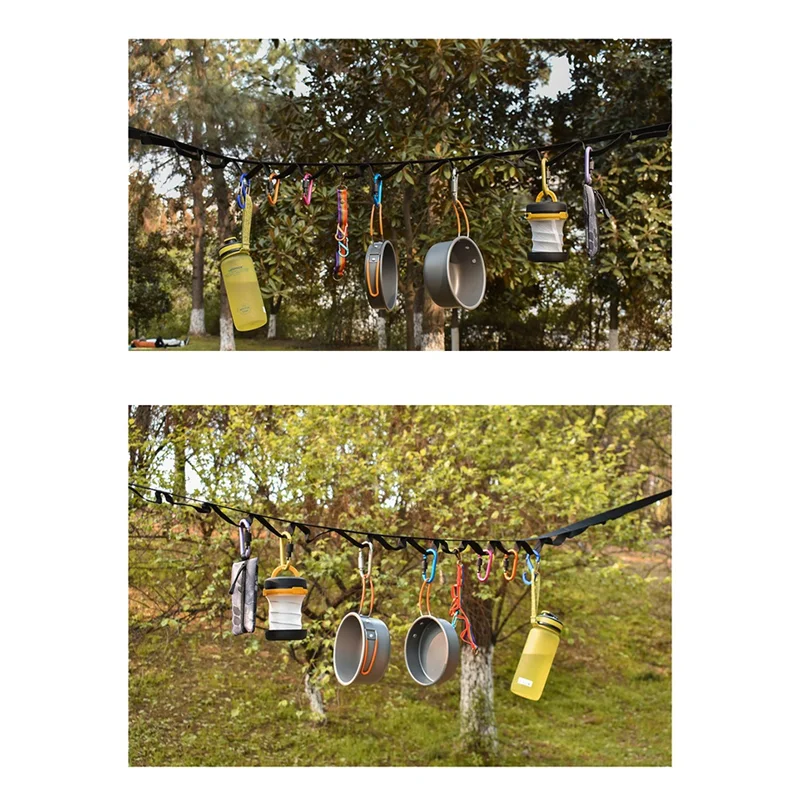 2525+ Outdoor Hanging Rope Portable Lanyard Canopy Hanger Camping Campsite Storage Strap Backpacking Hiking Tent Accessories