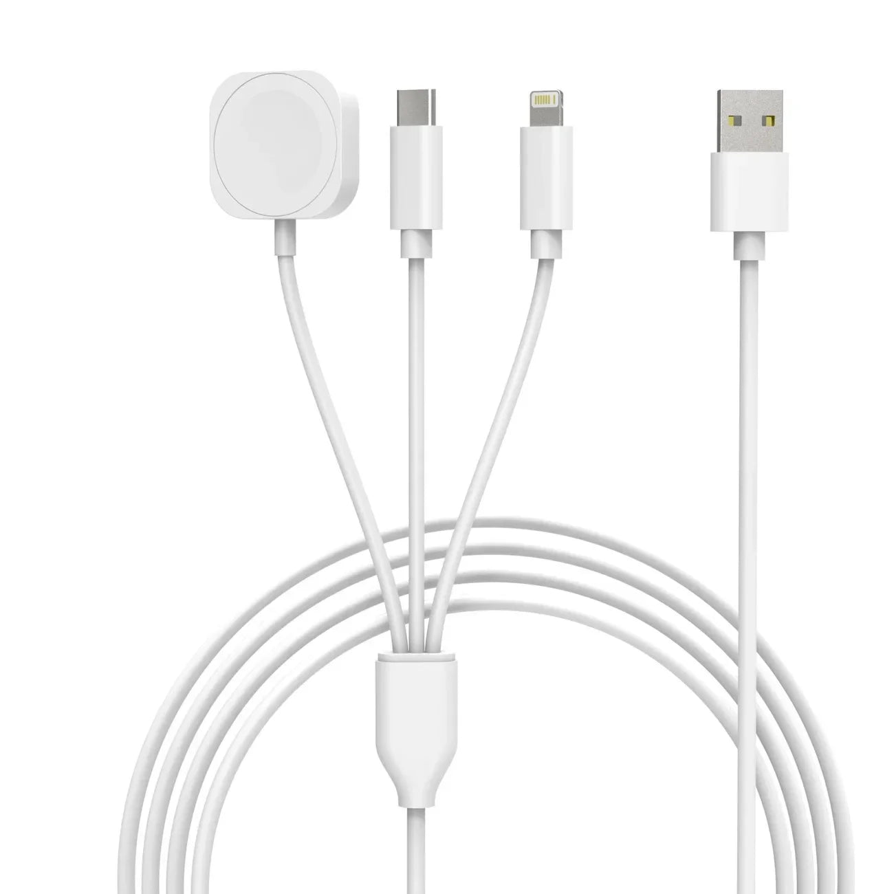 3 in 1 Type-C & Magnetic Wireless Chaeger Pad USB Date Chargers Cable For Apple Watch 10/9/8/7/6/5/4/3/2 SE/Ultra Fast Charging