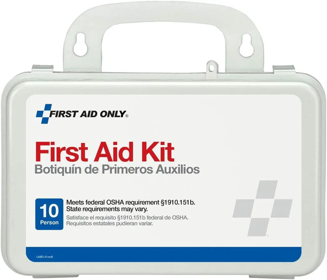10-Person Emergency First Aid Kit for Business, Home, Car - 57 Pieces All-Purpose Safety Supplies