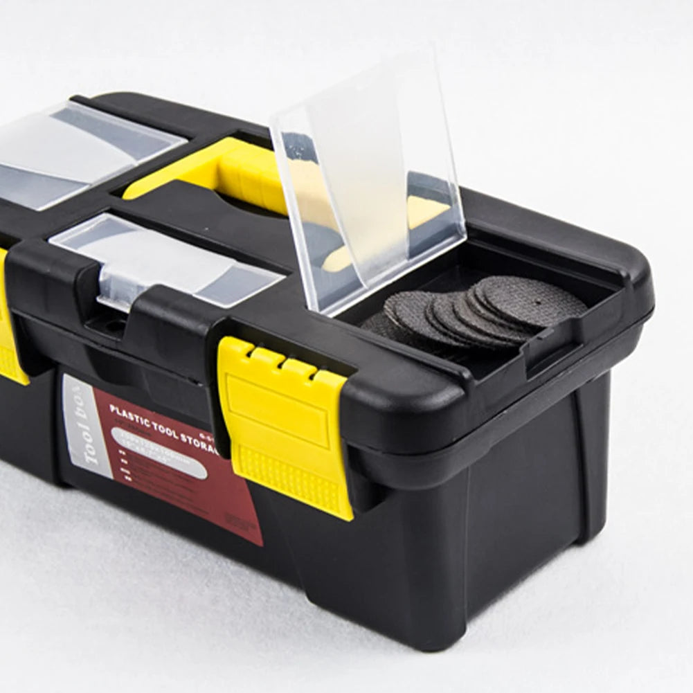 1 Pcs 10 Inch Two-Layer Plastic Toolbox Mini Multi-Functional Accessories Box Portable Screws Hardware Tool Box Set